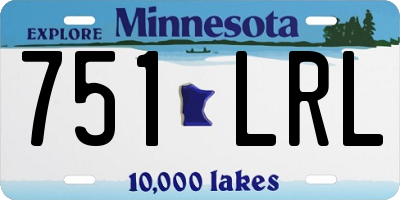MN license plate 751LRL
