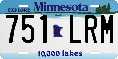 MN license plate 751LRM