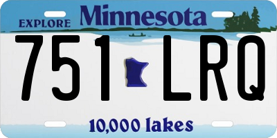 MN license plate 751LRQ