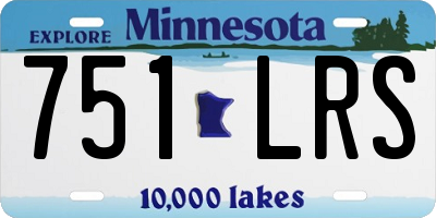MN license plate 751LRS