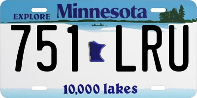 MN license plate 751LRU