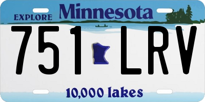 MN license plate 751LRV