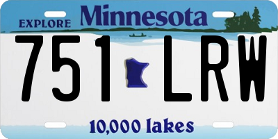 MN license plate 751LRW