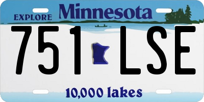 MN license plate 751LSE