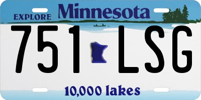 MN license plate 751LSG