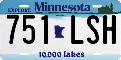 MN license plate 751LSH