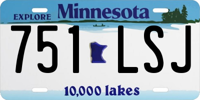 MN license plate 751LSJ