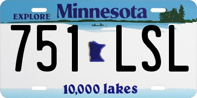 MN license plate 751LSL