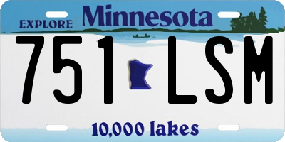 MN license plate 751LSM