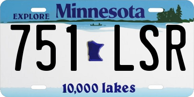 MN license plate 751LSR