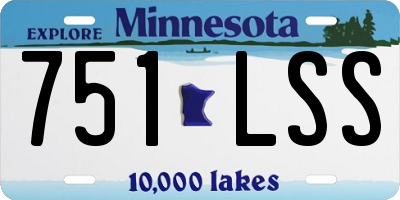 MN license plate 751LSS