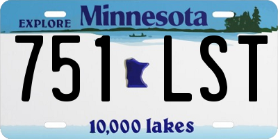 MN license plate 751LST