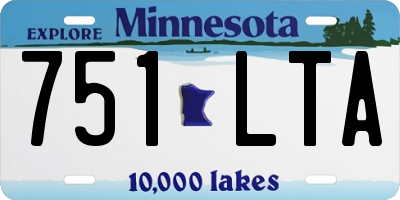 MN license plate 751LTA