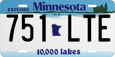 MN license plate 751LTE