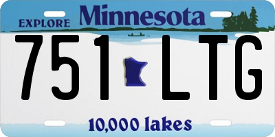 MN license plate 751LTG