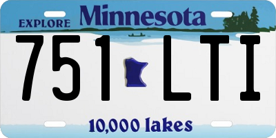MN license plate 751LTI