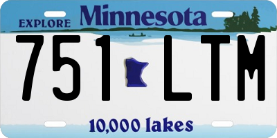 MN license plate 751LTM