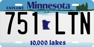 MN license plate 751LTN