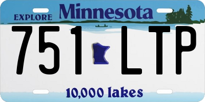 MN license plate 751LTP
