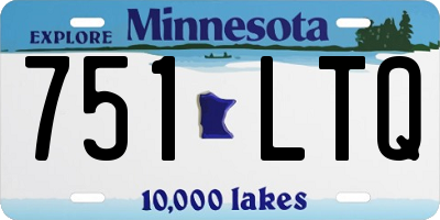 MN license plate 751LTQ