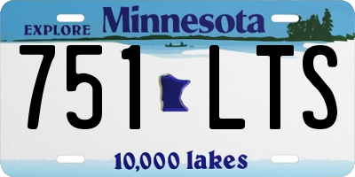 MN license plate 751LTS