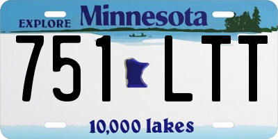 MN license plate 751LTT