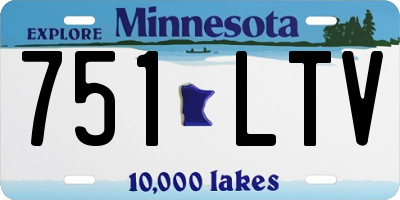MN license plate 751LTV