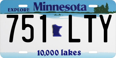 MN license plate 751LTY
