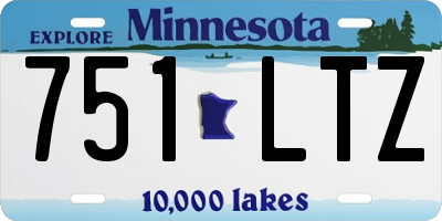 MN license plate 751LTZ
