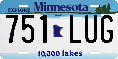 MN license plate 751LUG