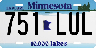 MN license plate 751LUL