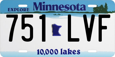MN license plate 751LVF