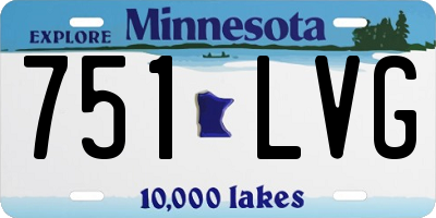 MN license plate 751LVG
