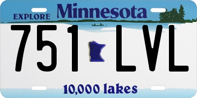 MN license plate 751LVL