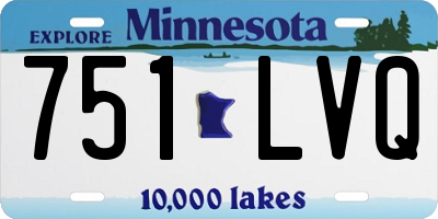 MN license plate 751LVQ