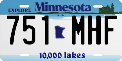 MN license plate 751MHF