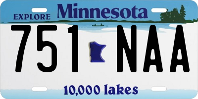 MN license plate 751NAA