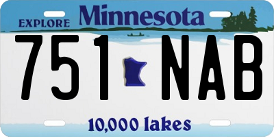 MN license plate 751NAB