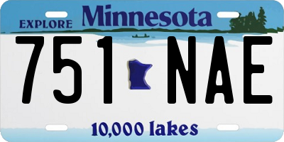 MN license plate 751NAE