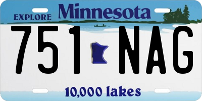 MN license plate 751NAG