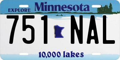 MN license plate 751NAL