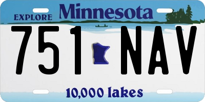 MN license plate 751NAV