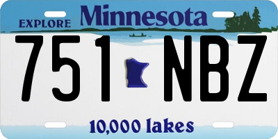MN license plate 751NBZ