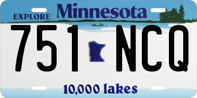 MN license plate 751NCQ