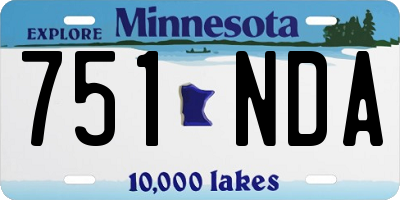 MN license plate 751NDA