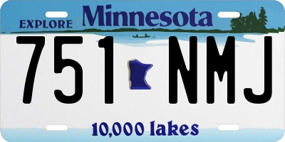 MN license plate 751NMJ