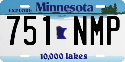 MN license plate 751NMP