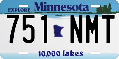 MN license plate 751NMT