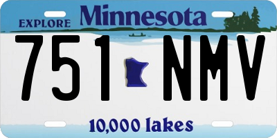 MN license plate 751NMV