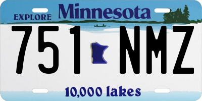 MN license plate 751NMZ